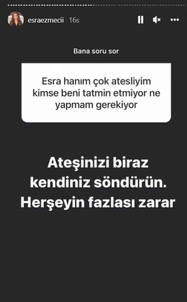 esra ezmeci nin cok atesliyim kimse beni tatmin etmiyor sorusuna verdigi yanit olay oldu